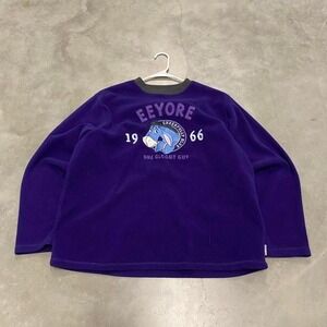 vintage purple disney eeyore fleece sweatshirt